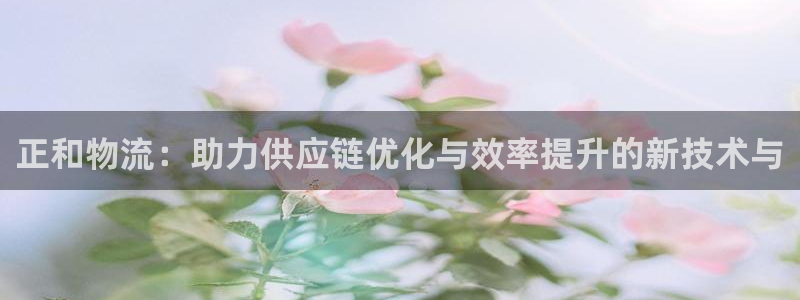 豪门国际能退款吗：正和物流：助力供应